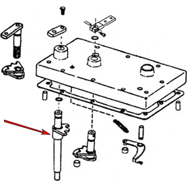 Aftermarket New Reverse Shift Shaft Fits CaseIH Tractor Models 966 1086 120262C1 - main